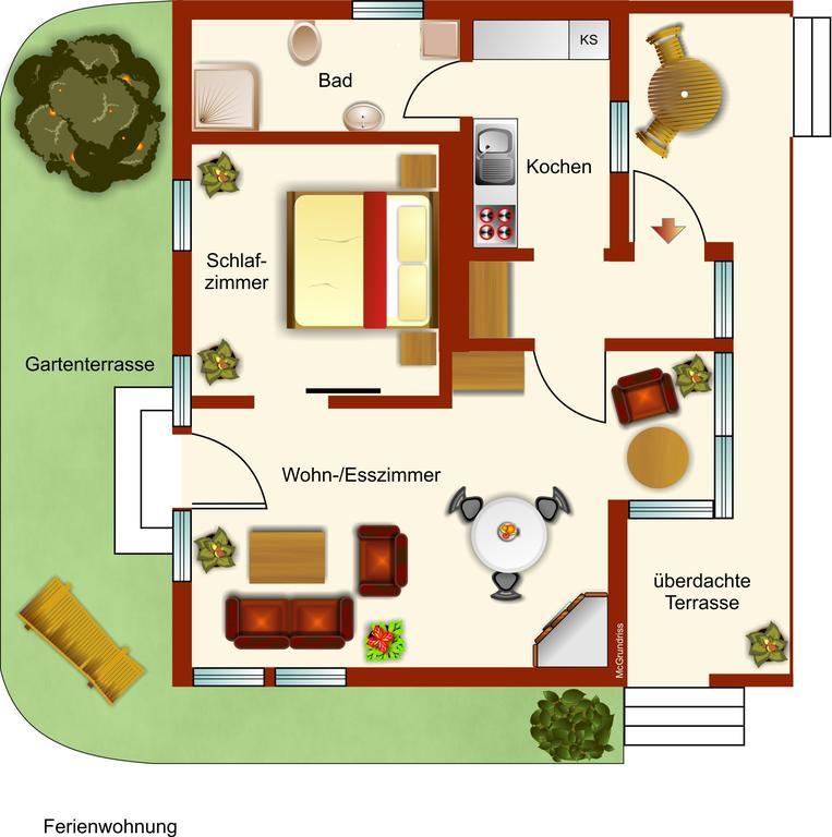 Ferienhaus Giesela **** Wernigerode Pokoj fotografie